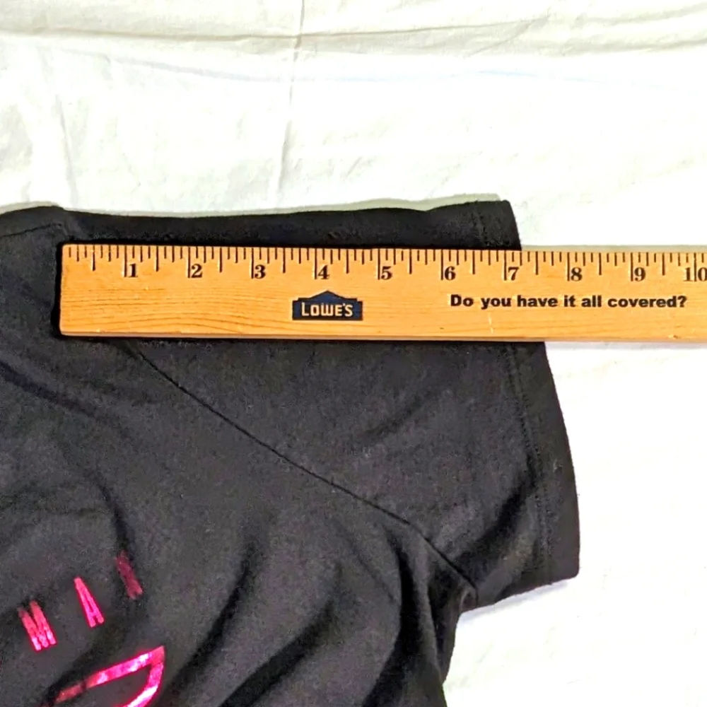 Women's Wonder Woman Black T-shirt, Sparkly Pink Graphic|‎ Size 0